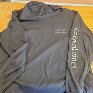 Vineyard Vines Gray Hoodie Sweatshirt Classic Pullover